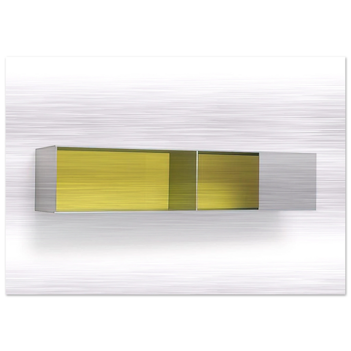 Untitled Menziken 87-52 - 1987 - Donald Judd Brushed Aluminum Print - 70x100 cm / 28x40 inches | Donald Judd Aluminum Print | Donald Judd Prints