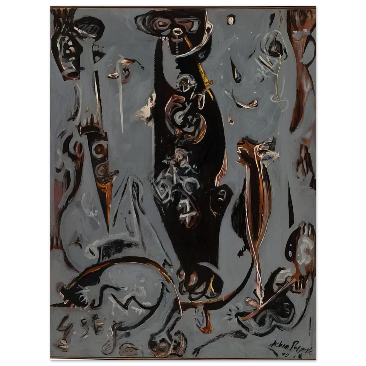 Jackson Pollock - TOTEM LESSON 2 1945 Fine Art Poster - Default Title