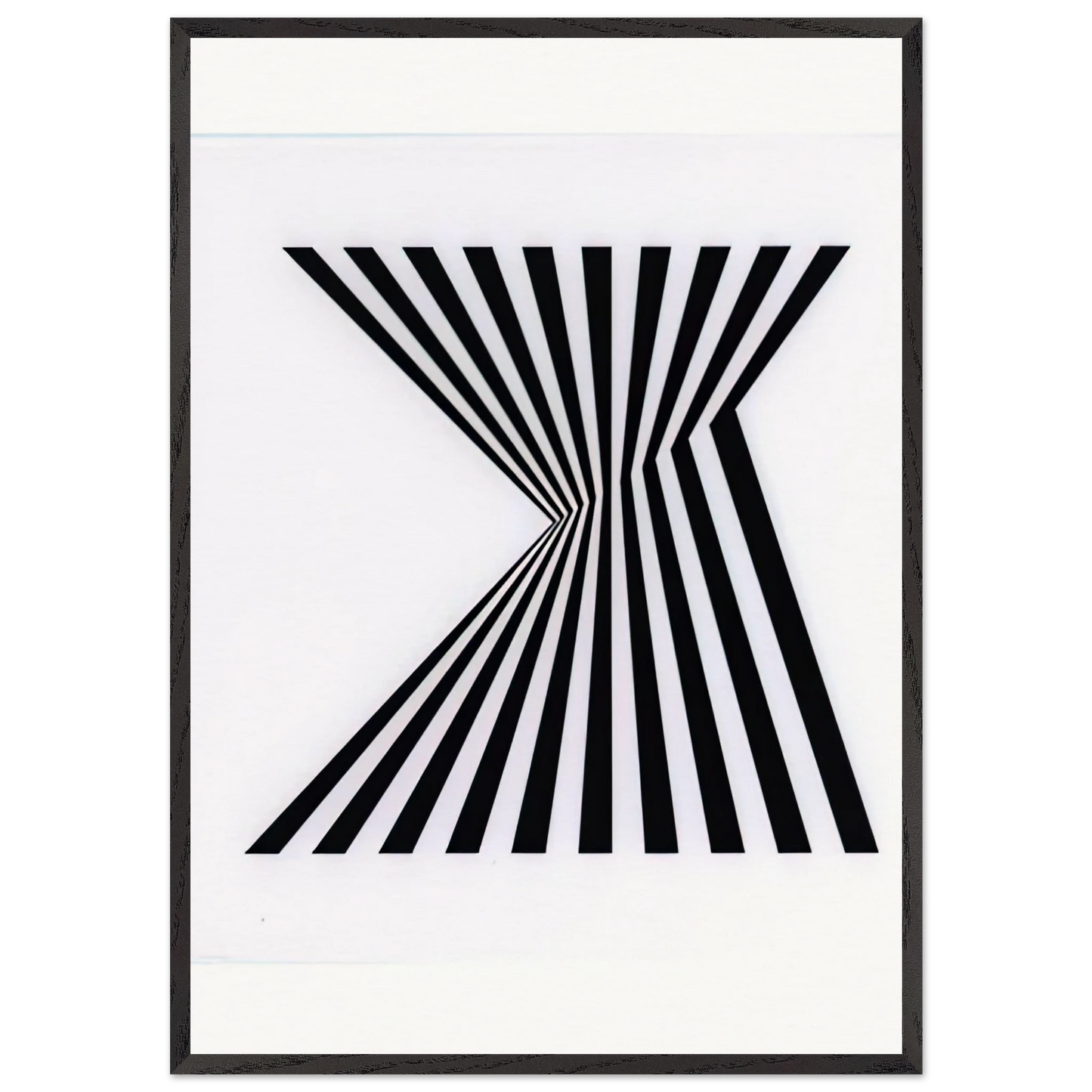 UNTITLED FRAGMENT 1 1965 - Bridget Riley Framed Art Print – Black Wooden Frame - Default Title - -Framed Art Print