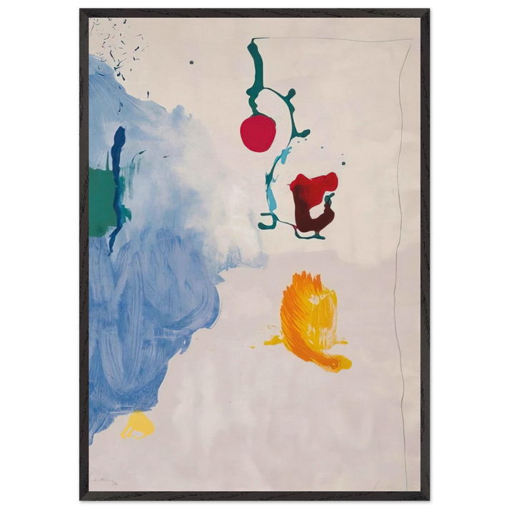 Eve - 1995 - Helen Frankenthaler 70x100 cm / 28x40 inches Framed Art Print – Black Wooden Frame