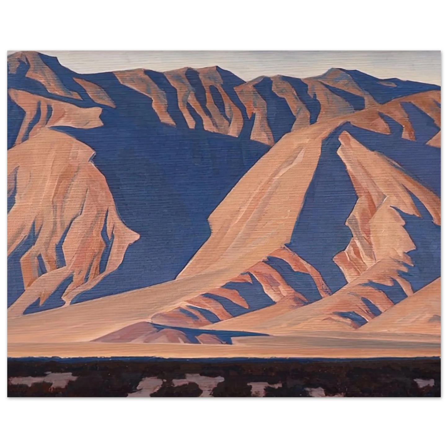 Maynard Dixon - INYO MOUNTAINS 1944 Wall art - 40x50 cm / 16x20 inches - Fine Art Poster-canvas - -