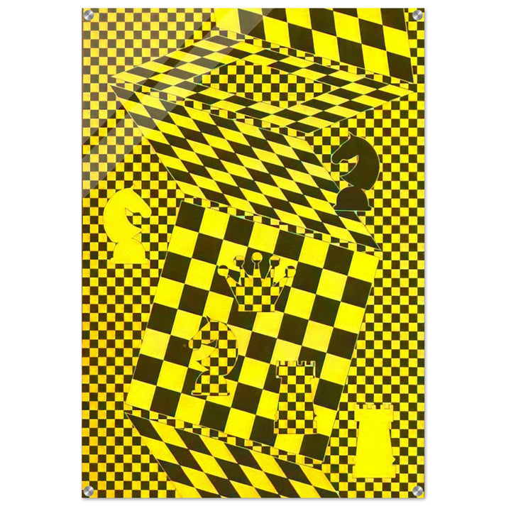The Chess Board - Victor Vasarely Acrylic Print - 70x100 cm / 28x40″ inches