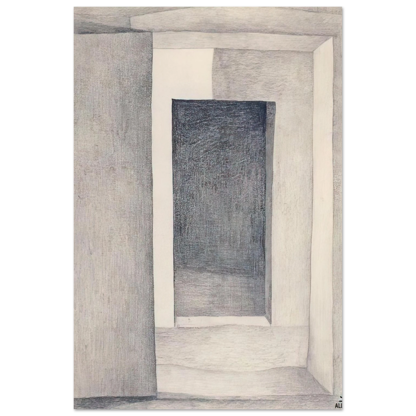 Georgia O'Keeffe - Patio Door Fine Art Poster - 75x100 cm / 30x40 inches