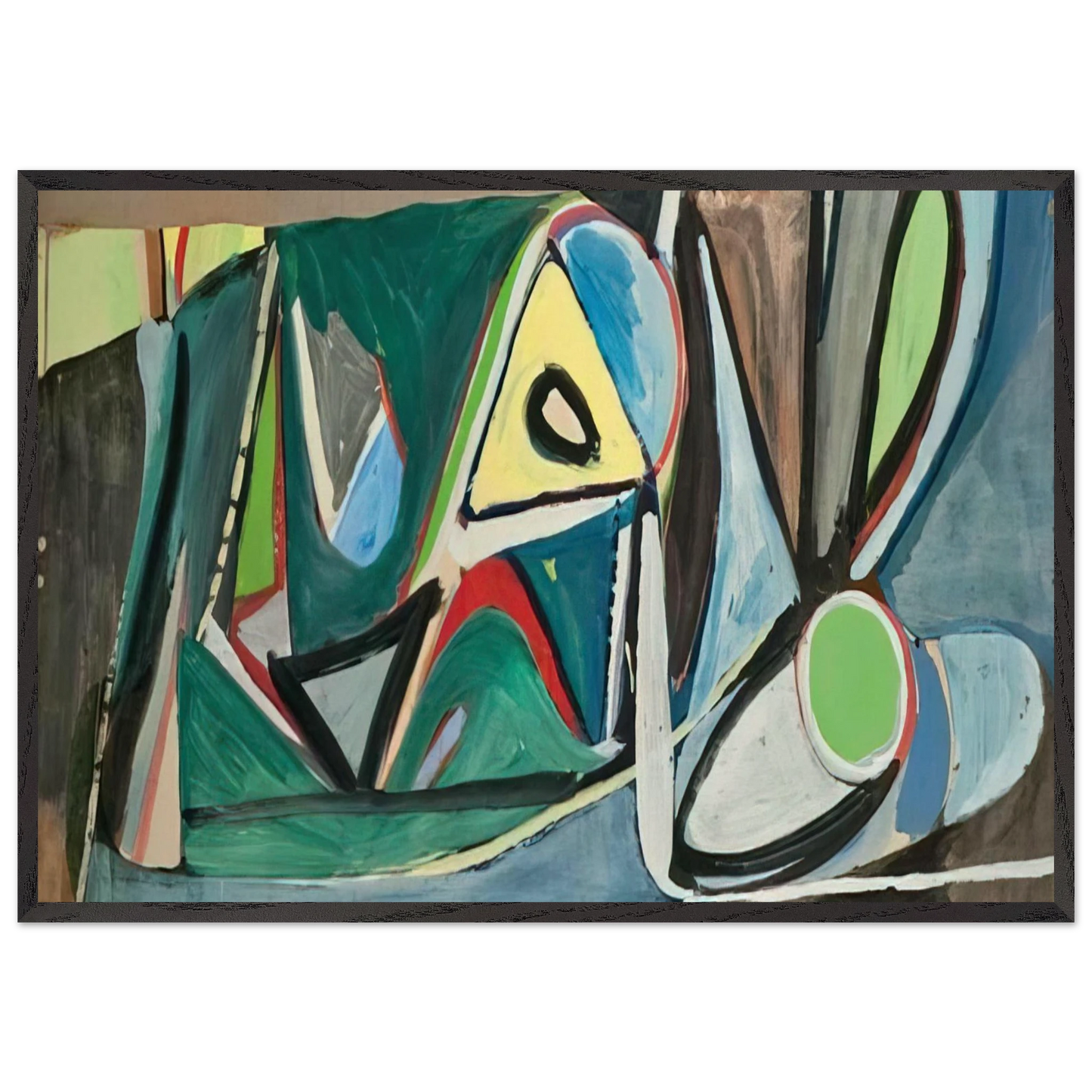 Montrouge - 1948 - Bram van Velde Framed Art Print – Black Wooden Frame - Default Title - -Framed Art Print