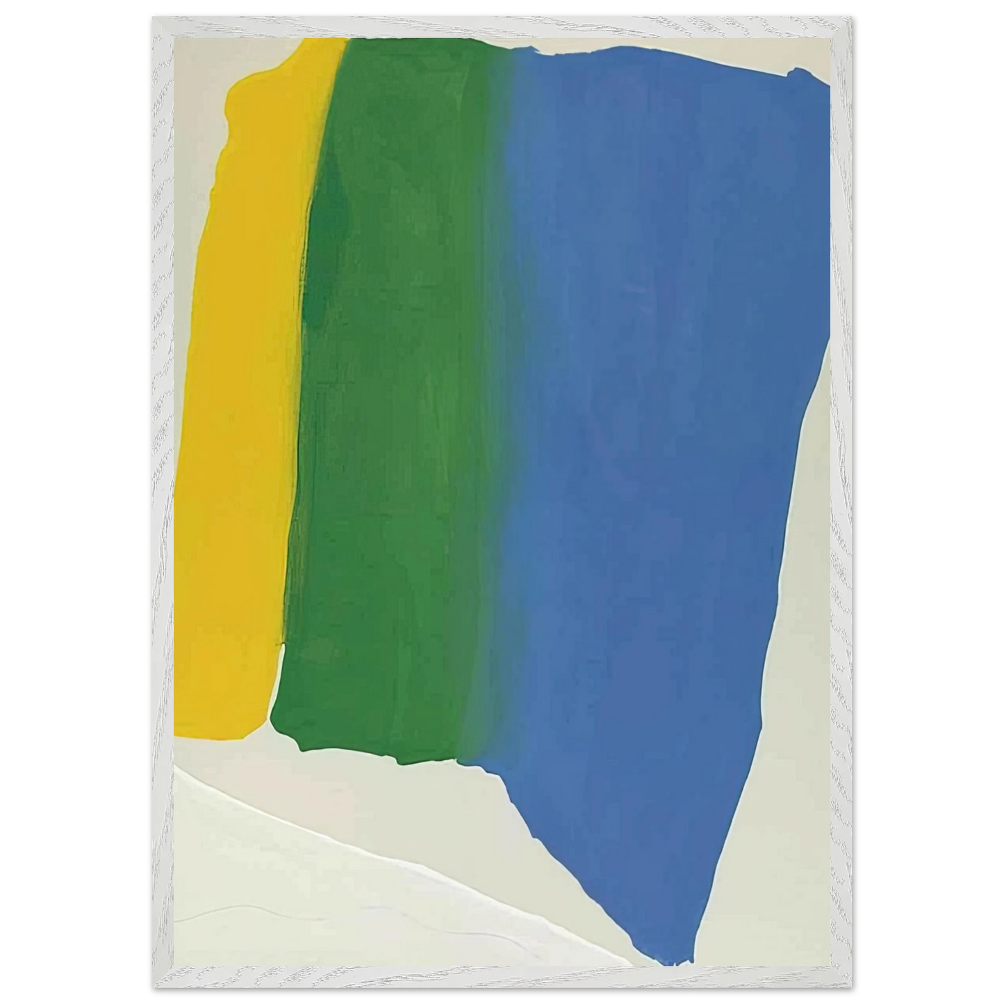 Helen Frankenthaler - Summer Insignia - 1969 Wall art - 13x18 cm / 5x7 inches - Premium Wooden Framed Poster With Fine Art Paper - Black frame