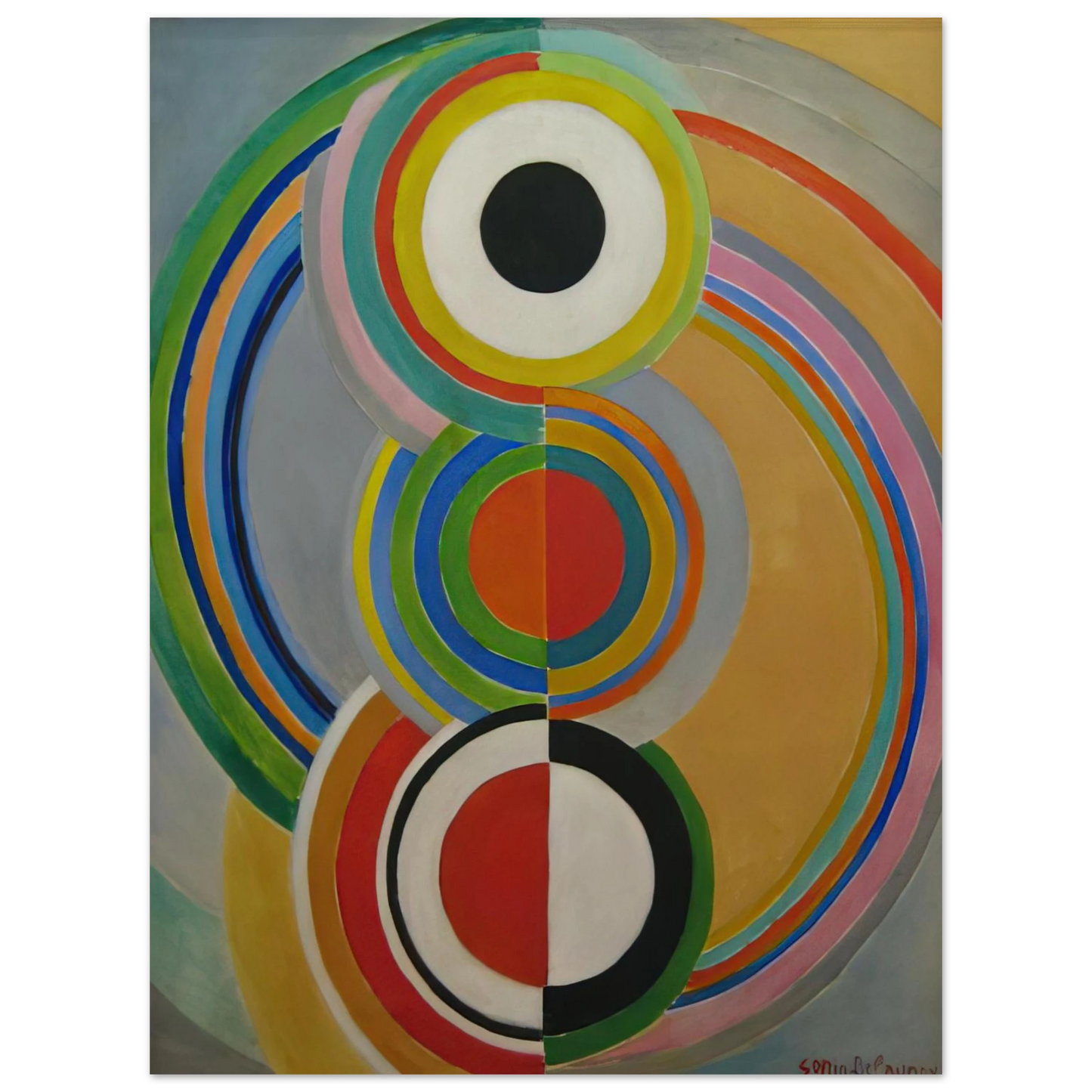 Sonia Delaunay - RYTHME 1 Fine Art Poster - Default Title
