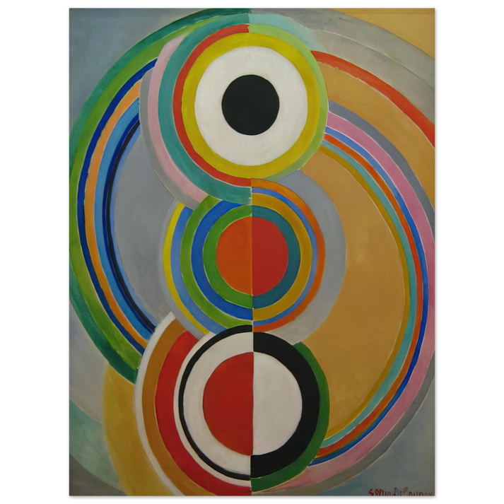Sonia Delaunay - RYTHME 1 75x100 cm / 30x40inches Fine Art Poster