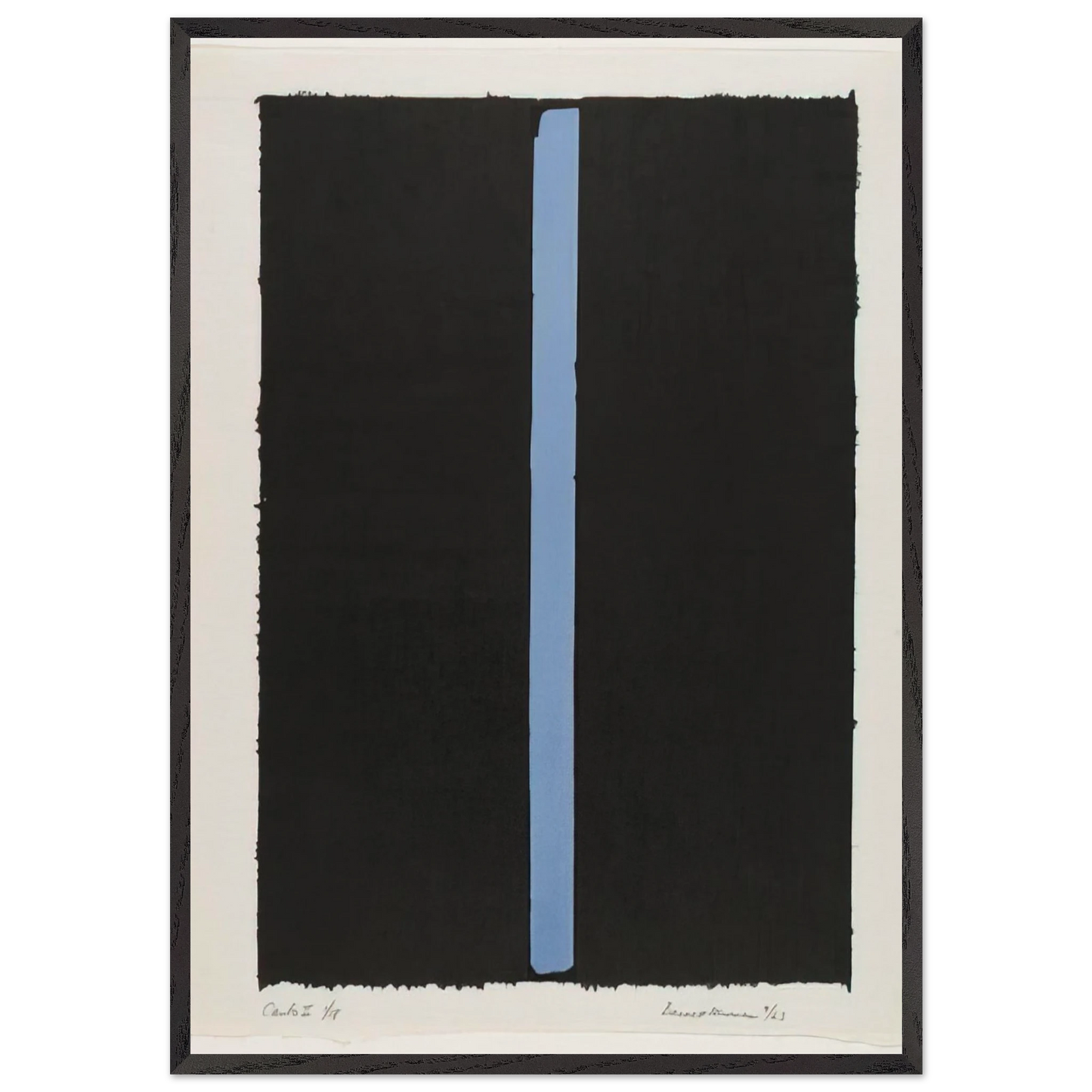 Canto II - Barnett Newman Framed Art Print – Black Wooden Frame - Default Title - -Framed Art Print