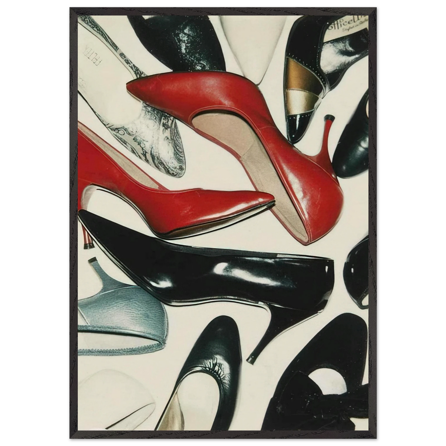 Shoes - Andy Warhol Framed Art Print – Black Wooden Frame - Default Title - -Framed Art Print