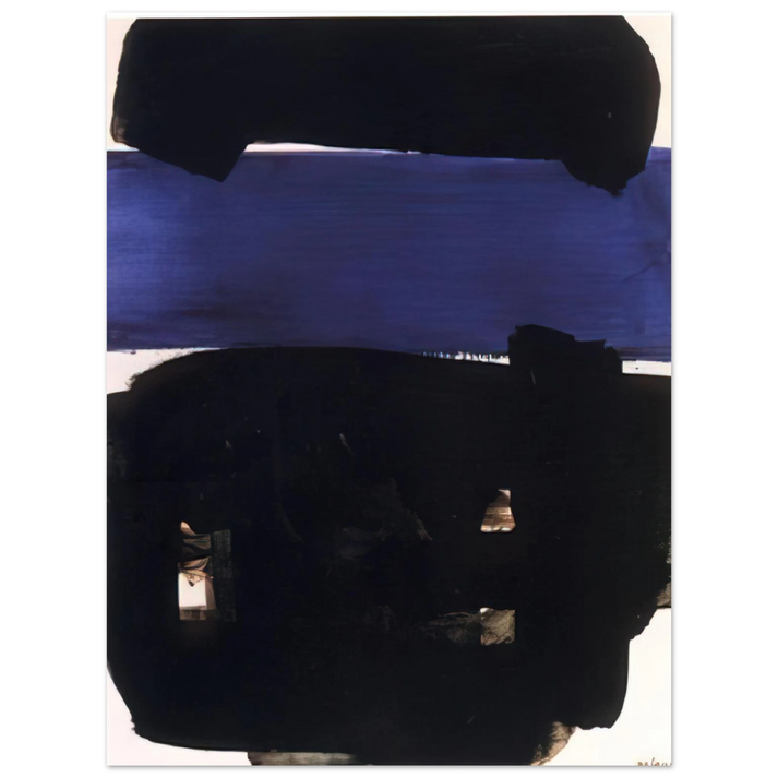 Pierre Soulages - Peinture 23 Mai 1969 - 1969 75x100 cm / 30x40inches Fine Art Poster