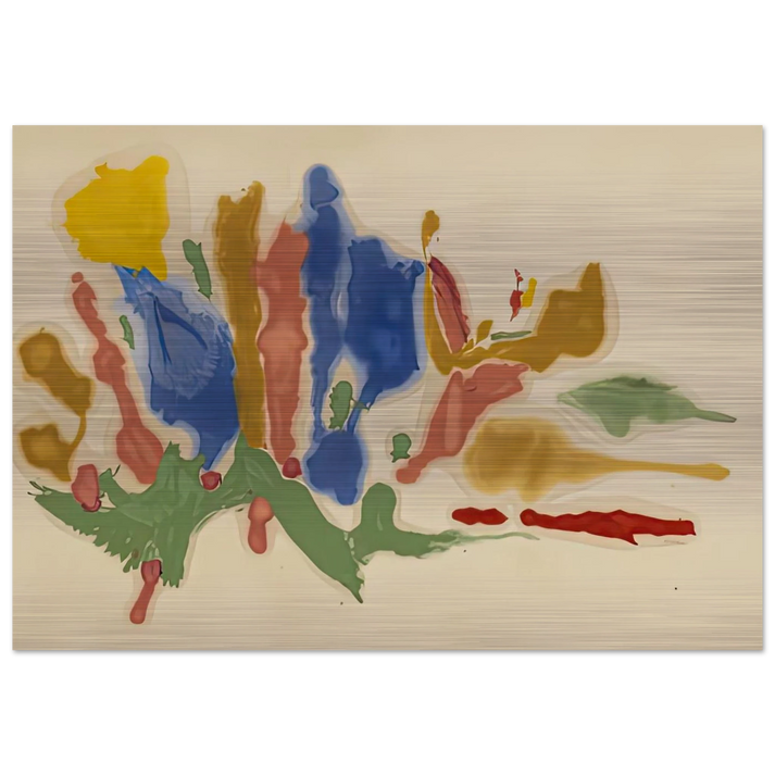 Cool Summer, 1962- - Helen Frankenthaler Brushed Aluminum Print - 70x100 cm / 28x40 inches | Helen Frankenthaler Aluminum Print | Helen Frankenthaler Prints