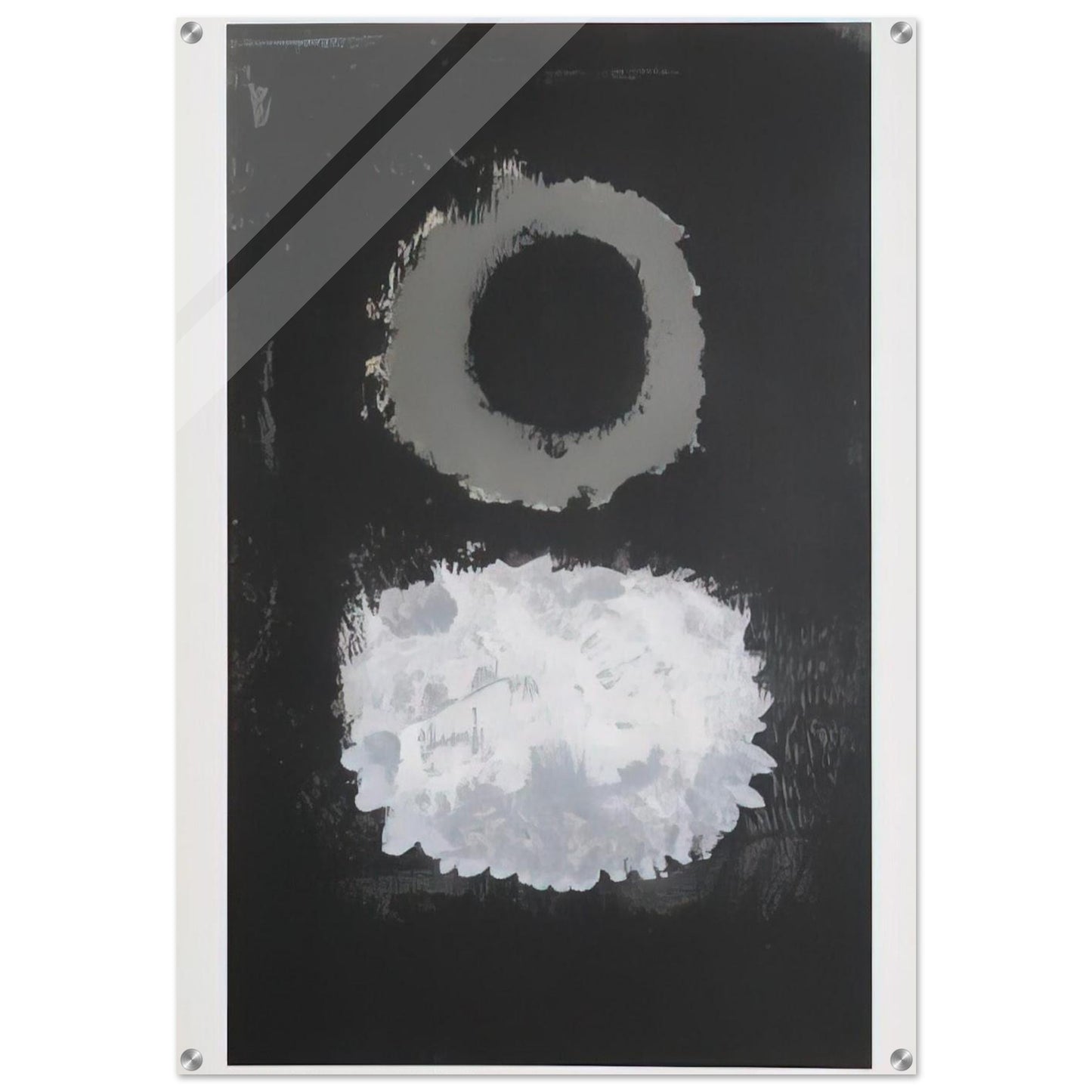 Black Field - 1972 - Adolph Gottlieb Acrylic Print - 70x100 cm / 28x40″ inches | Adolph Gottlieb Wall Art | Adolph Gottlieb Prints