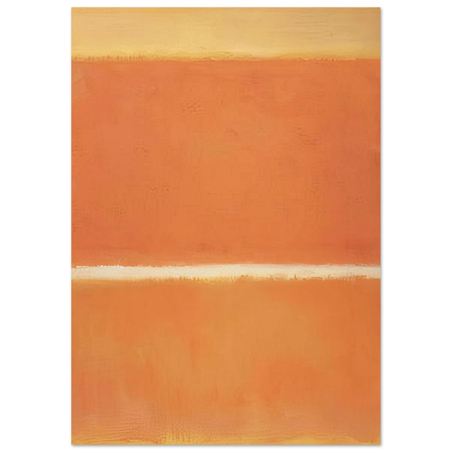 Mark Rothko - No.11 - 1963 Wall Art - 60x80 cm / 24x32 inches - Premium Wooden Framed Poster With Fine Art Paper - White frame