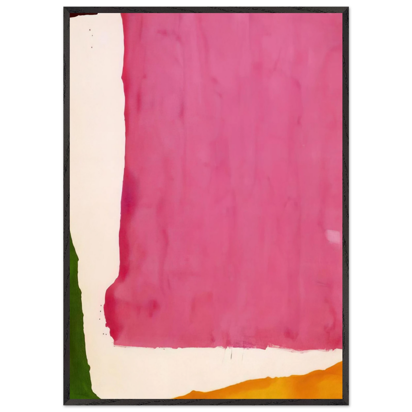 Helen Frankenthaler - Mauve District - 1966 Wall art - 60x80 cm / 24x32 inches - Premium Wooden Framed Poster With Fine Art Paper - White frame