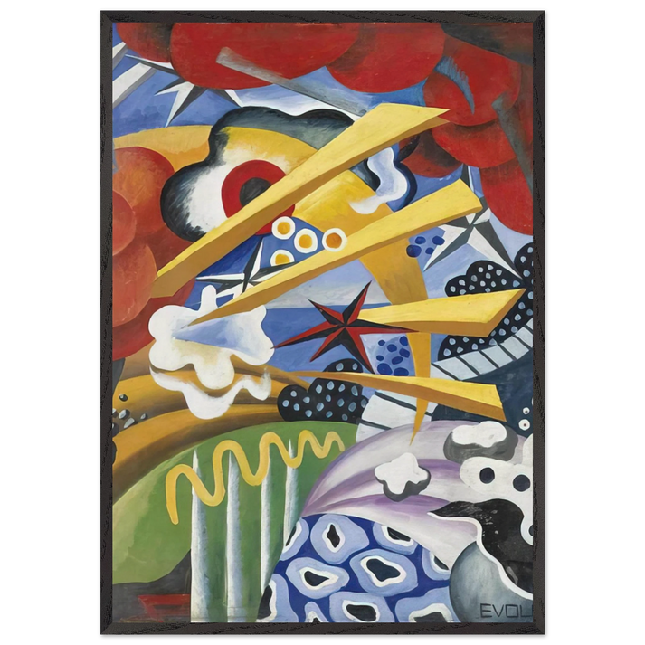 Untitled - 1919 - Julius Evola 70x100 cm / 28x40 inches Framed Art Print – Black Wooden Frame
