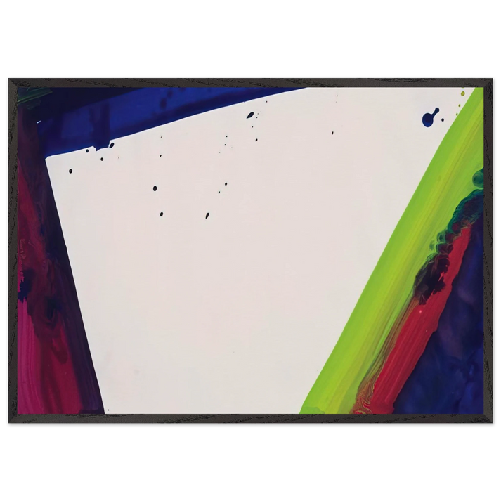 Untitled Sketch SF66-048 - Sam Francis 70x100 cm / 28x40 inches Framed Art Print – Black Wooden Frame