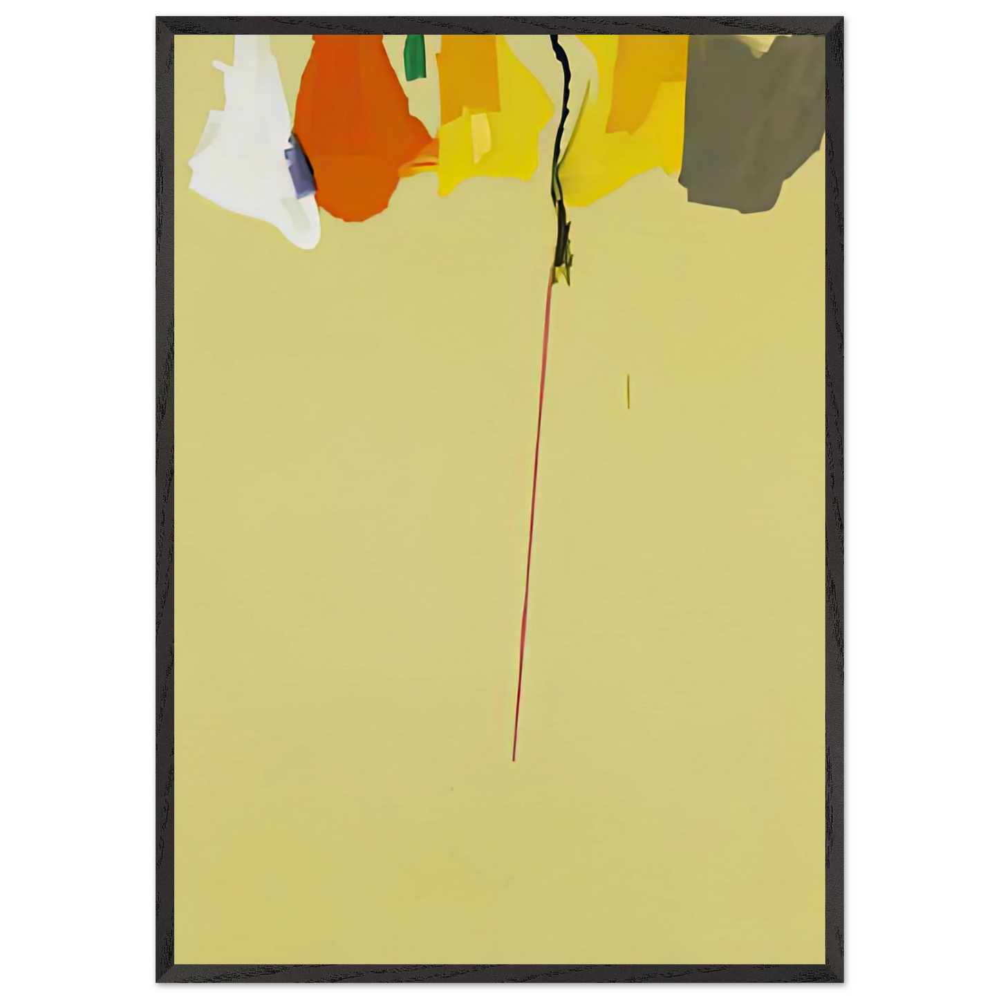 Rapunzel 1974- - Helen Frankenthaler 70x100 cm / 28x40 inches Framed Art Print – Black Wooden Frame