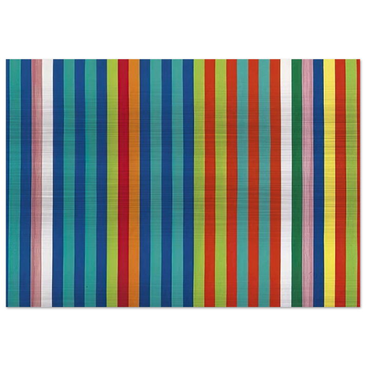 Orange Twitter - 1966 - Gene Davis Brushed Aluminum Print - 70x100 cm / 28x40 inches | Gene Davis Aluminum Print | Gene Davis Prints