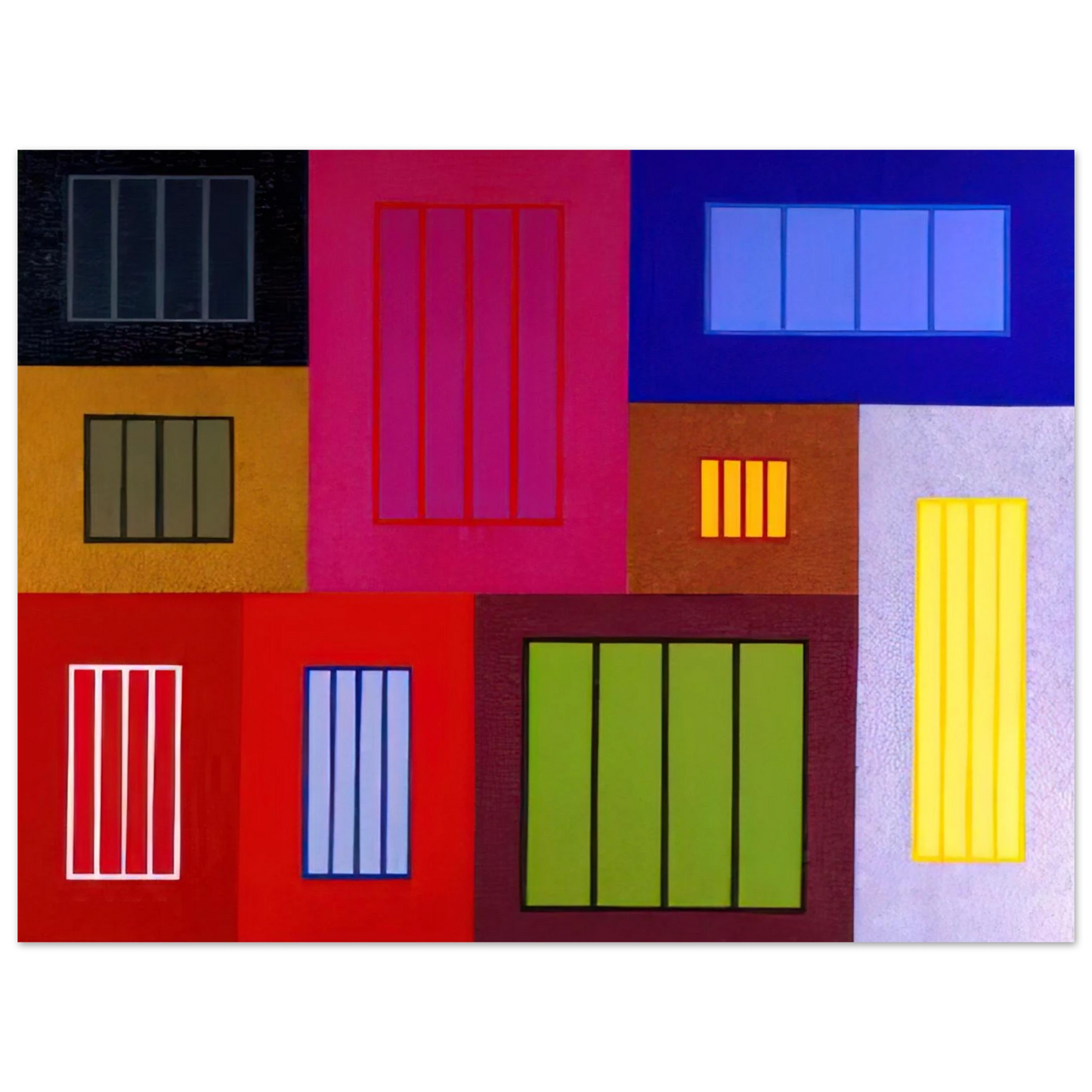 Peter Halley - The Time Machine - 2002 Fine Art Poster - Default Title