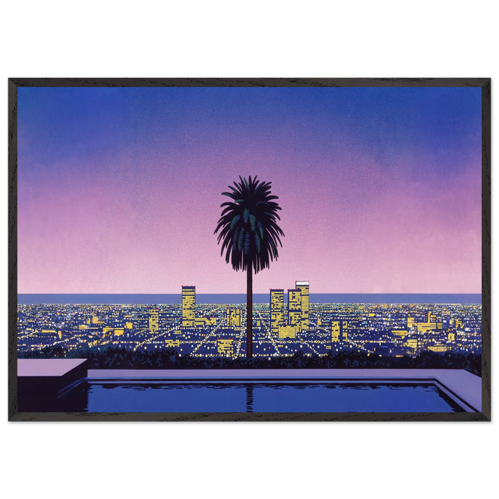 Pacific Breeze 2 N1 - Hiroshi Nagai 70x100 cm / 28x40 inches Framed Art Print – Black Wooden Frame