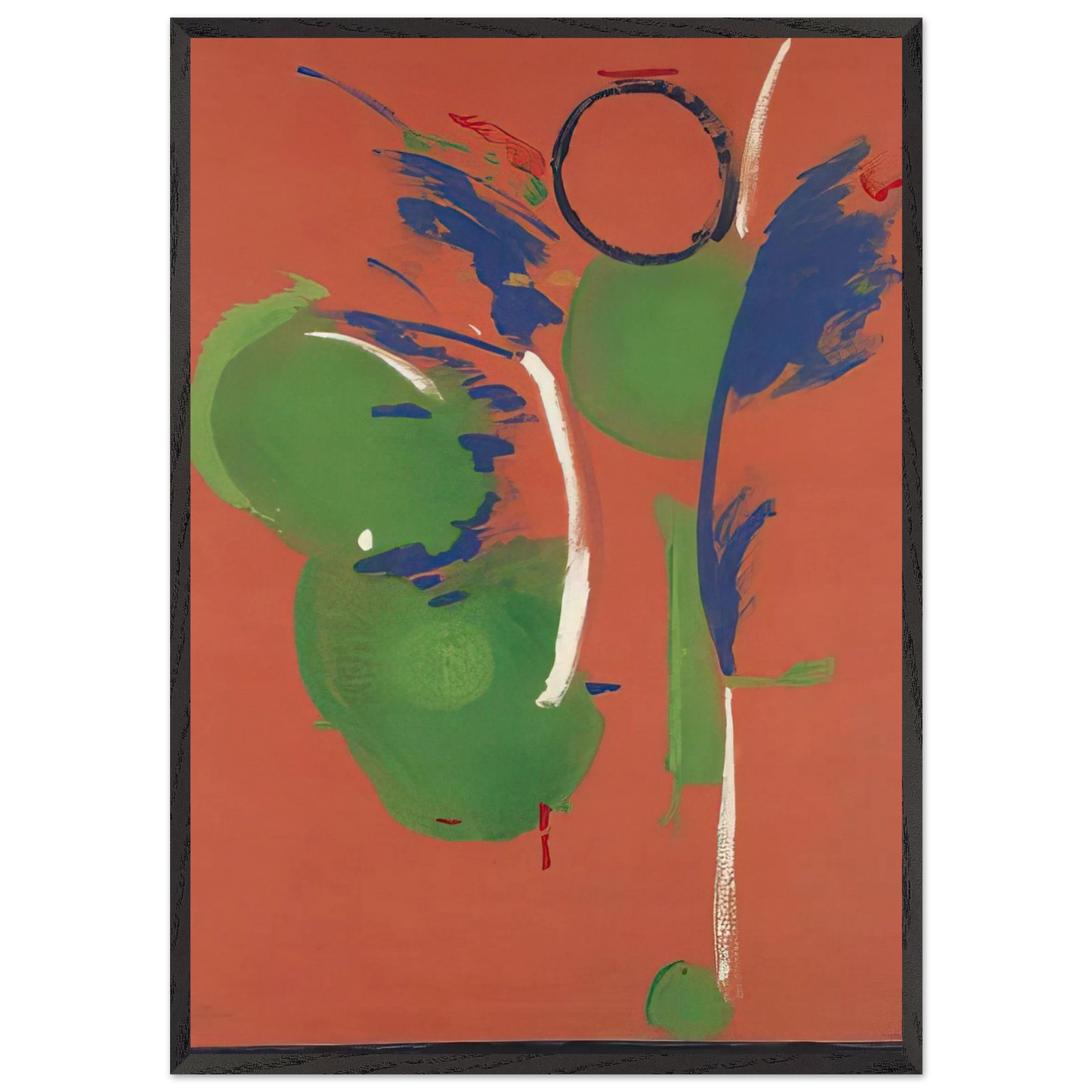 Mary Mary - 1987 - Helen Frankenthaler 70x100 cm / 28x40 inches Framed Art Print – Black Wooden Frame