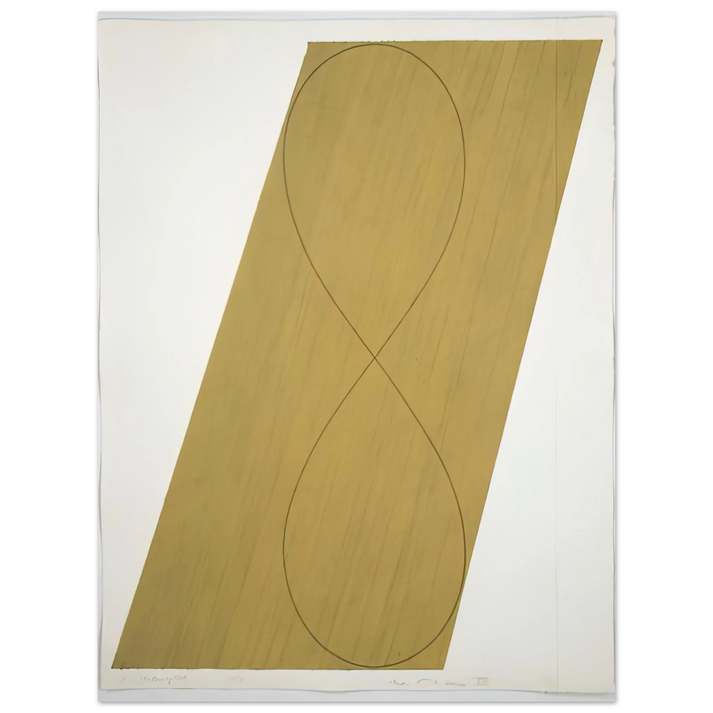 Robert Mangold - STUDY ATTIC SERIES VIII 1990 75x100 cm / 30x40inches Fine Art Poster
