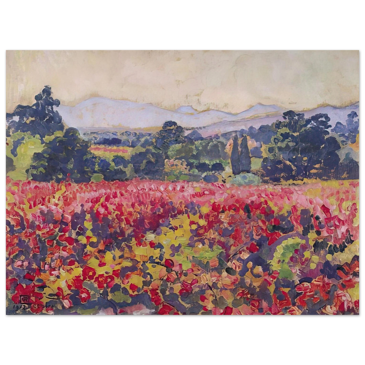 Theo van Rysselberghe - THE VINES IN SAINT CLAIR 1912 Fine Art Poster - Default Title