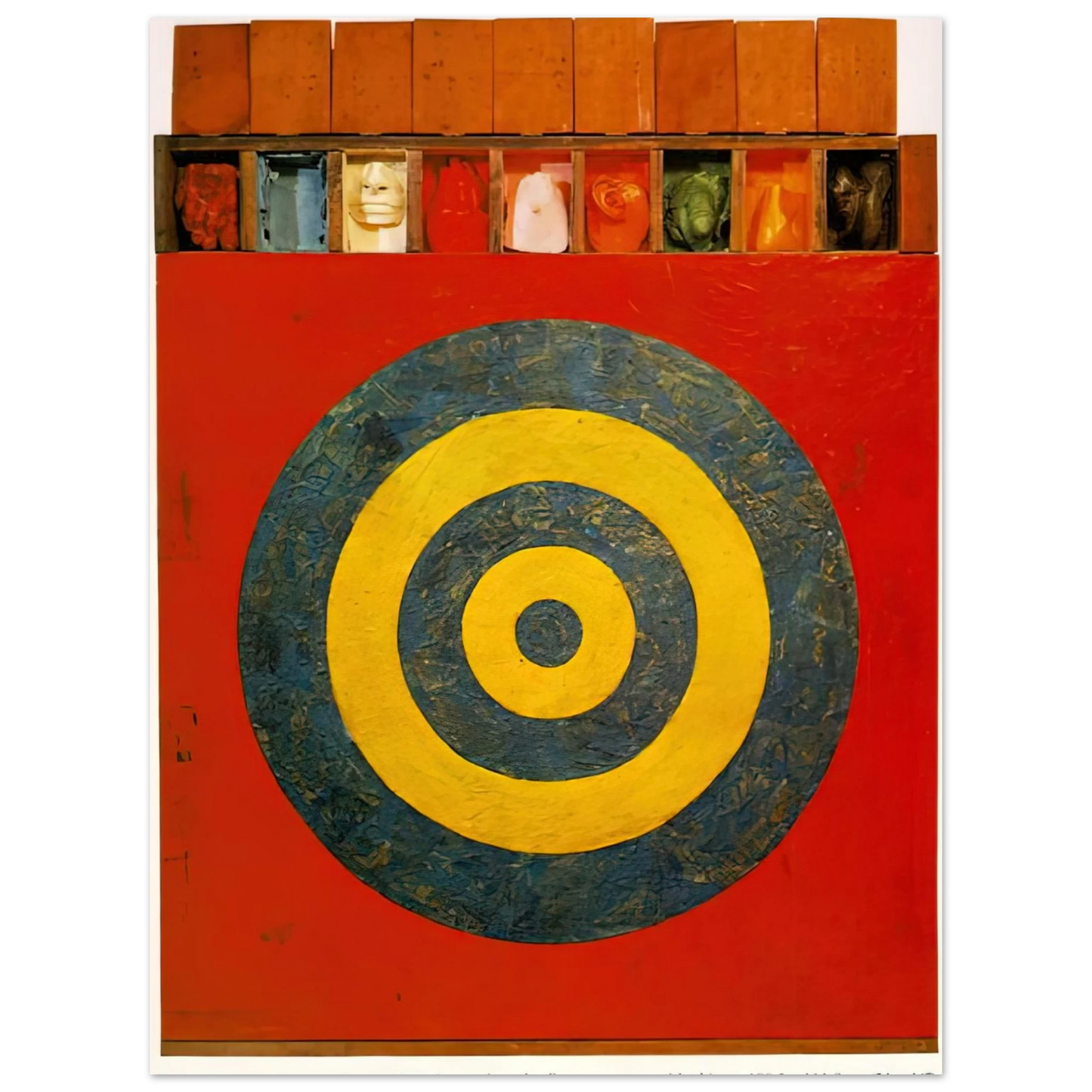 Jasper Johns - TARGET WITH PLASTER CASTS 1955 Fine Art Poster - Default Title