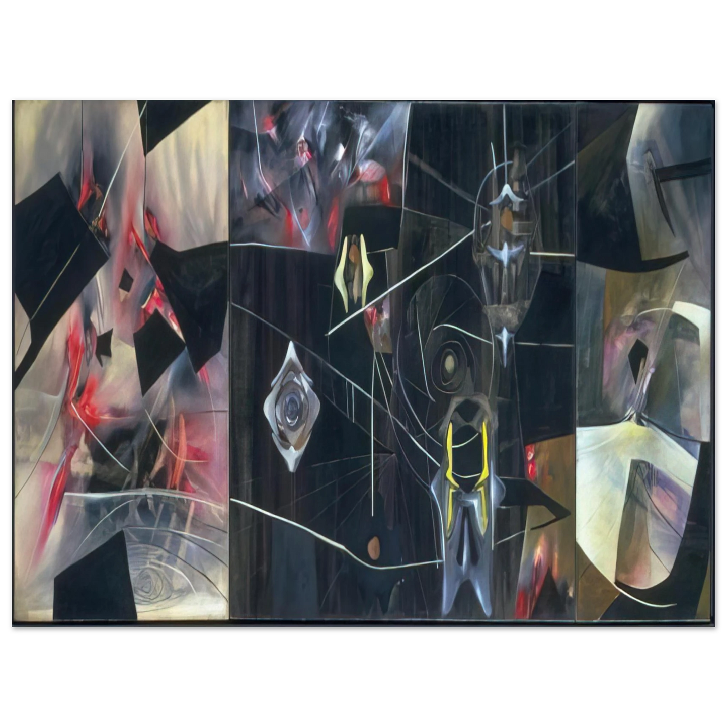 Roberto Matta - BLACK VIRTUE 1943 Fine Art Poster - Default Title