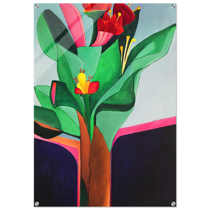 Flores - 1971 - Aldemir Martins Acrylic Print - 70x100 cm / 28x40″ inches | Aldemir Martins Wall Art | Aldemir Martins Prints