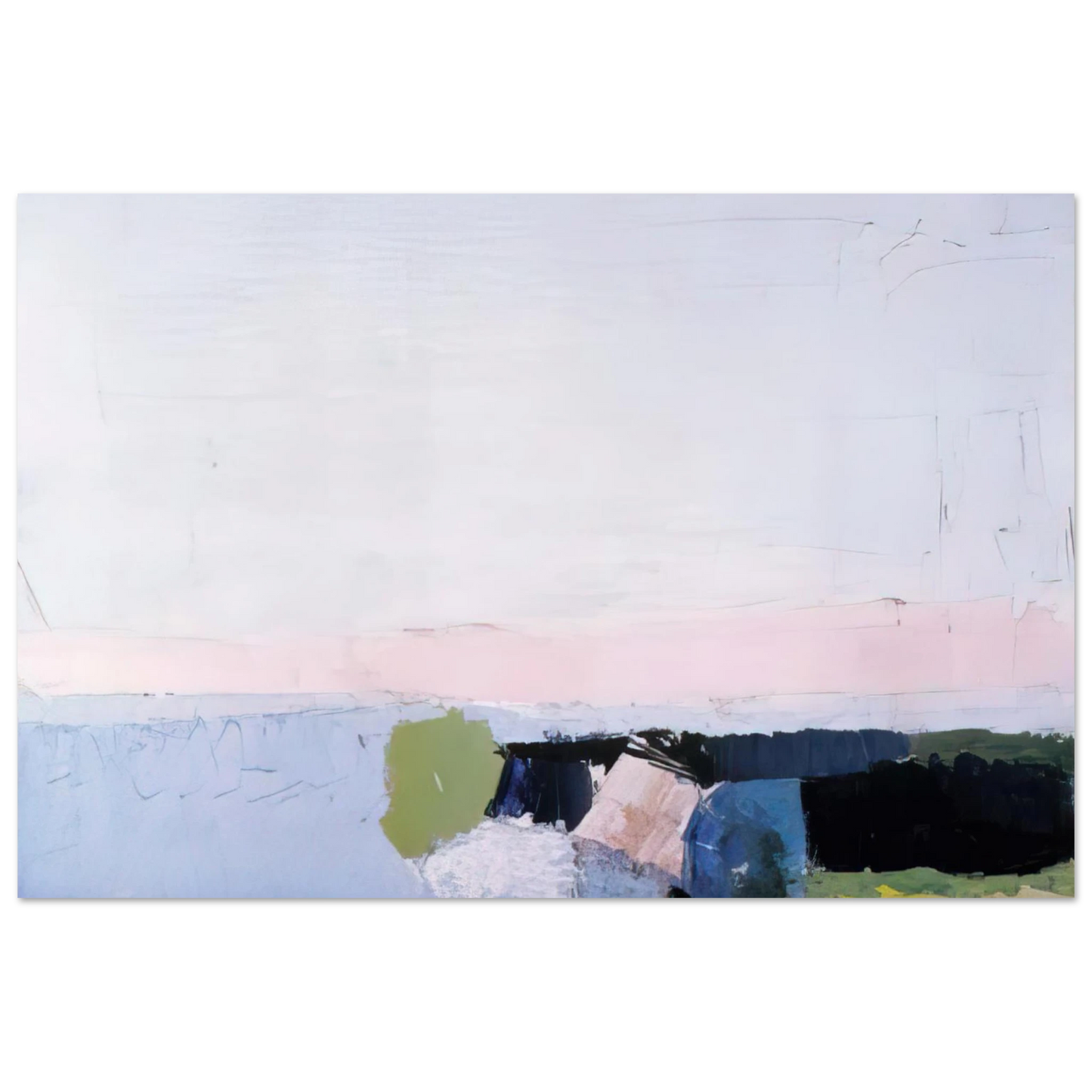 Nicolas de Stael - Bord de Mer - 1952 Fine Art Poster - 40x60 cm / 16x24 inches