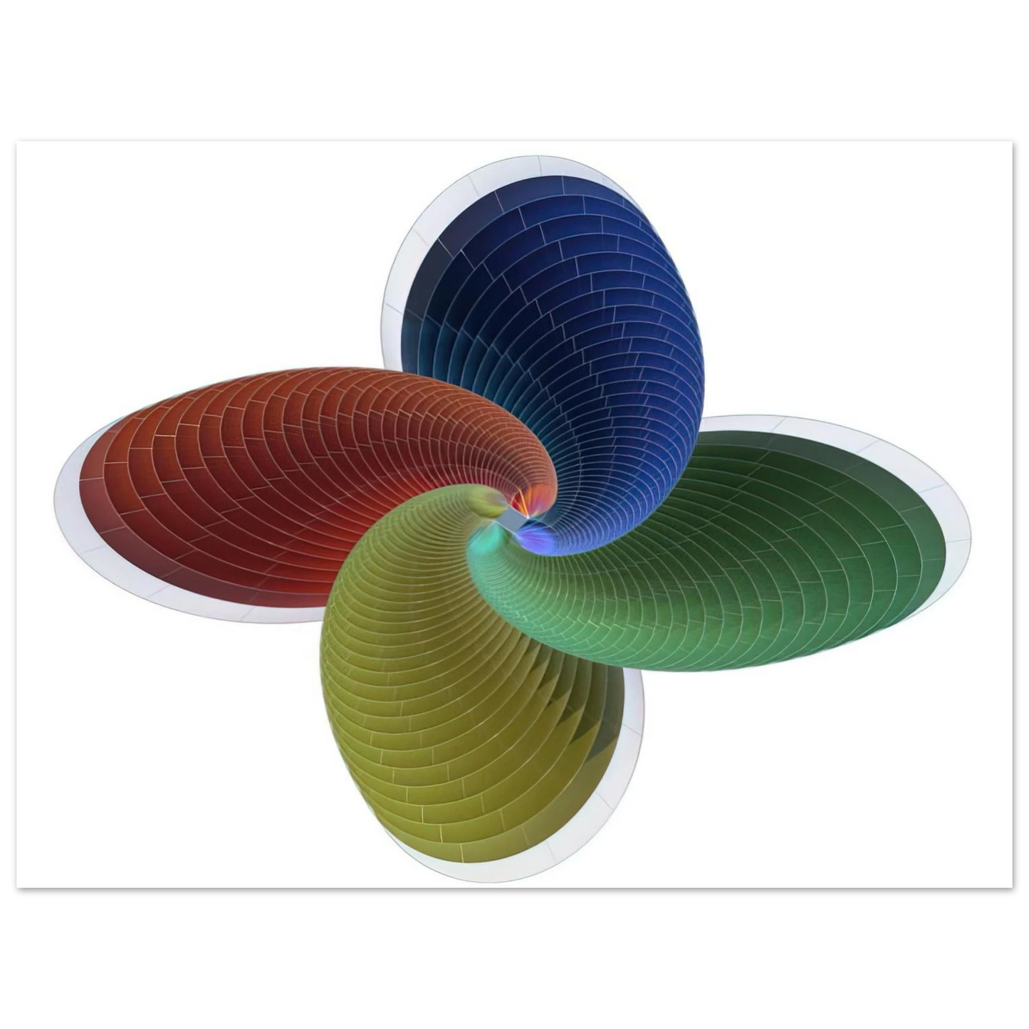 Johannes Itten - Tower of Fire, parametric model - Abstract Art Fine Art Poster - Default Title