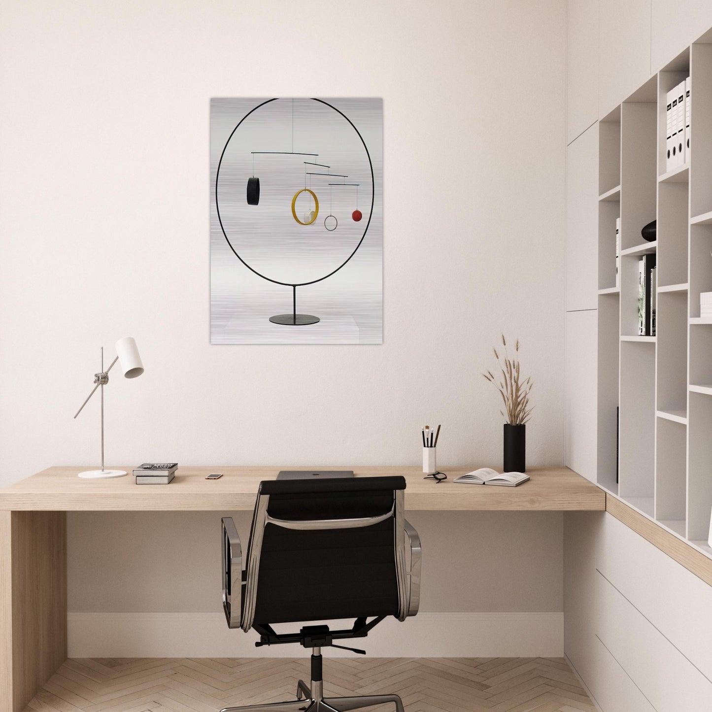 MOBILE 1934 - Alexander Calder Brushed Aluminum Print - 70x100 cm / 28x40 inches | Alexander Calder Aluminum Print | Alexander Calder Prints