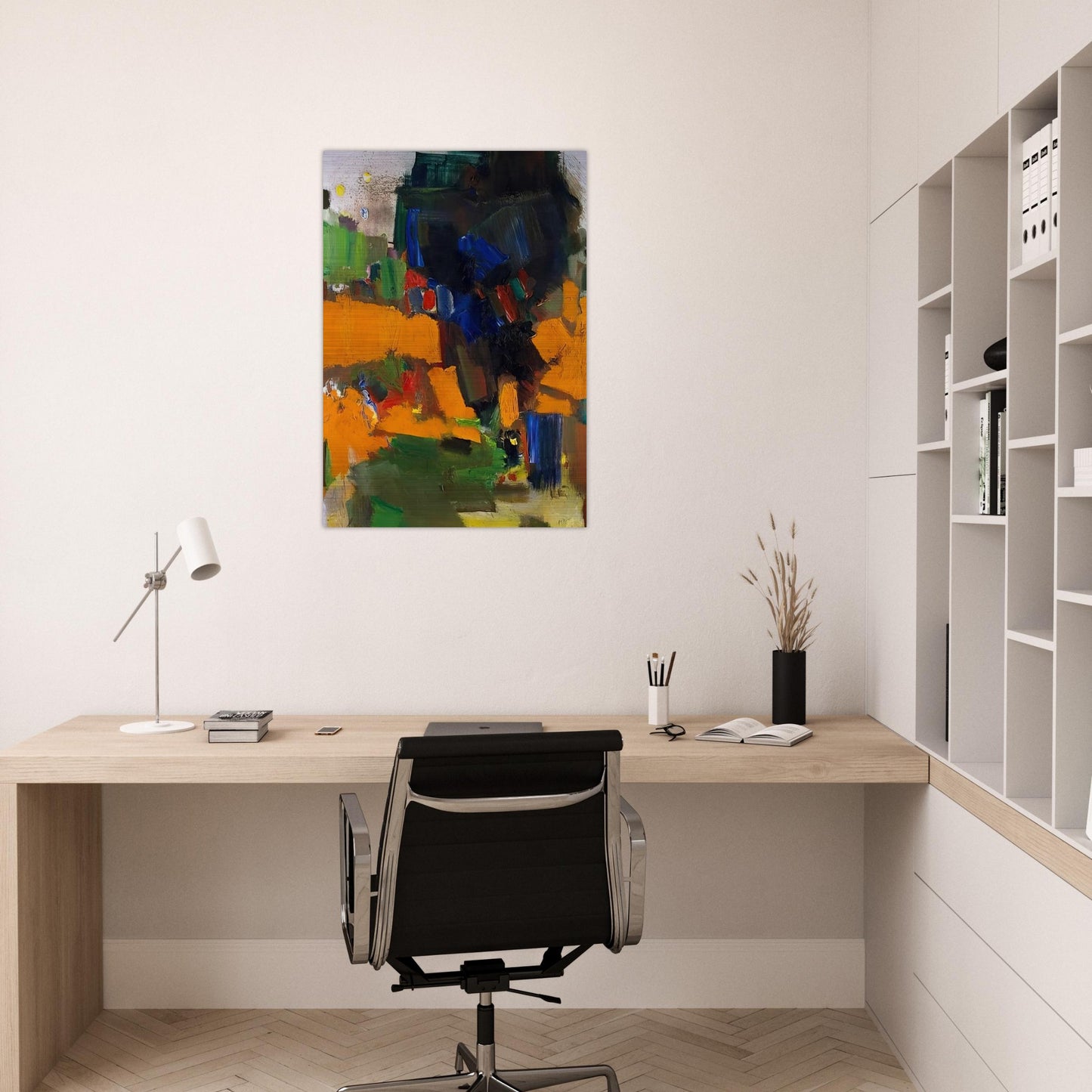 Deep Within the Ravine - Hans Hofmann Brushed Aluminum Print - 70x100 cm / 28x40 inches | Hans Hofmann Aluminum Print | Hans Hofmann Prints