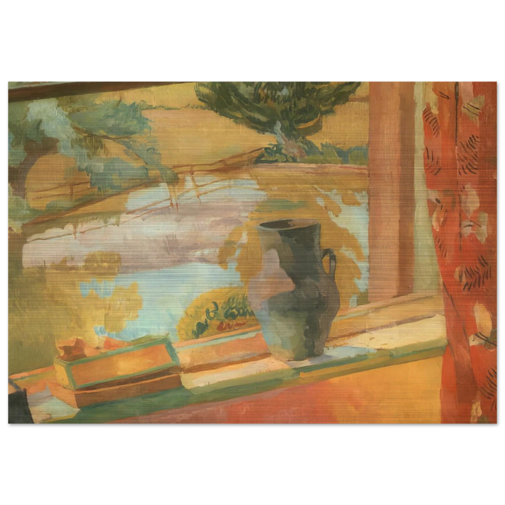 VIEW OF THE POND AT CHARLESTON 1919 - Vanessa Bell Brushed Aluminum Print - 70x100 cm / 28x40 inches | Vanessa Bell Aluminum Print | Vanessa Bell Prints