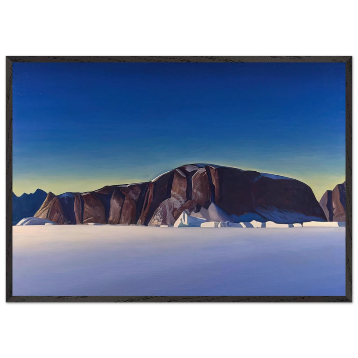 Greenland Coast - Rockwell Kent 70x100 cm / 28x40 inches Framed Art Print – Black Wooden Frame