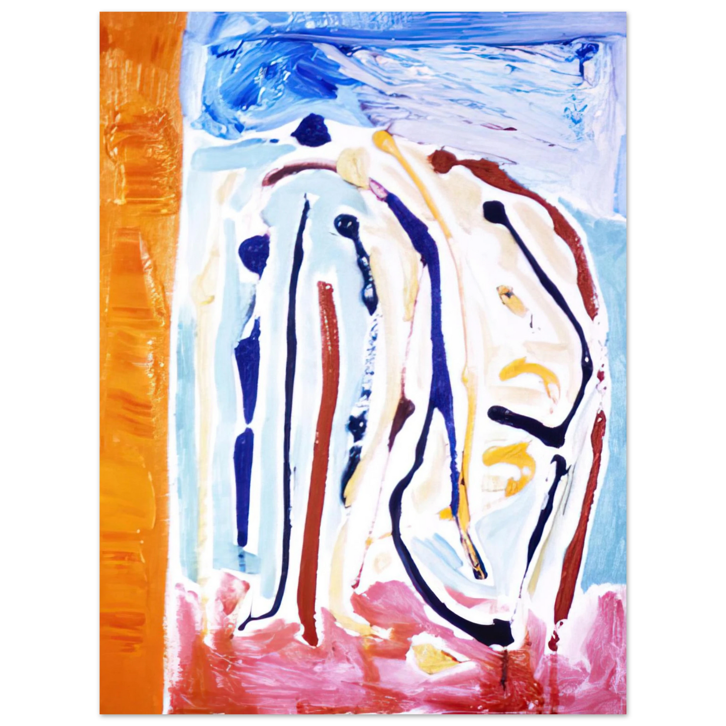 Ronnie Landfield - Sky Dance - 1973 Fine Art Poster - Default Title