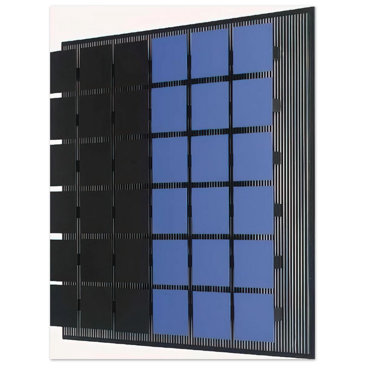 Jesus Rafael Soto - AZUL Y NEGRO 75x100 cm / 30x40inches Fine Art Poster