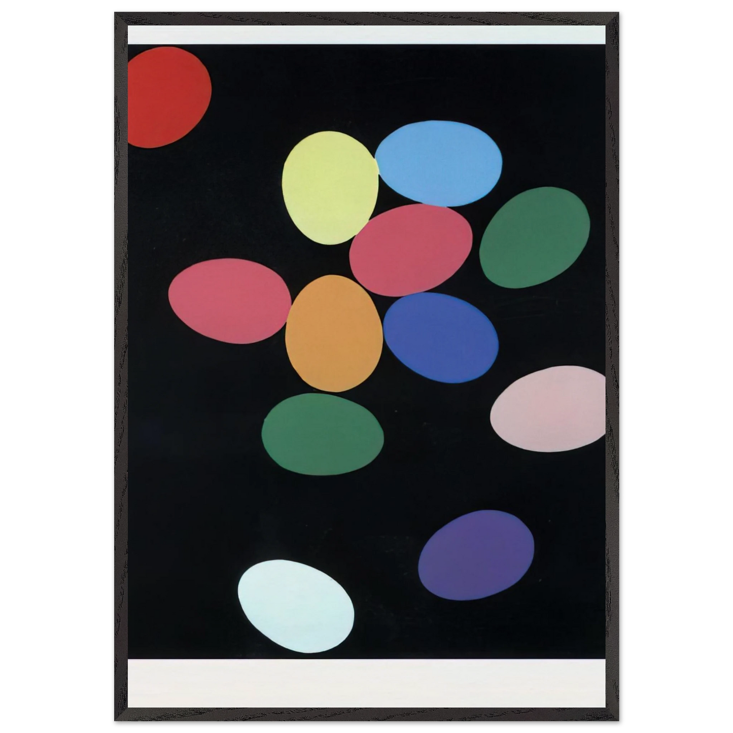 Eggs - Andy Warhol 70x100 cm / 28x40 inches Framed Art Print – Black Wooden Frame
