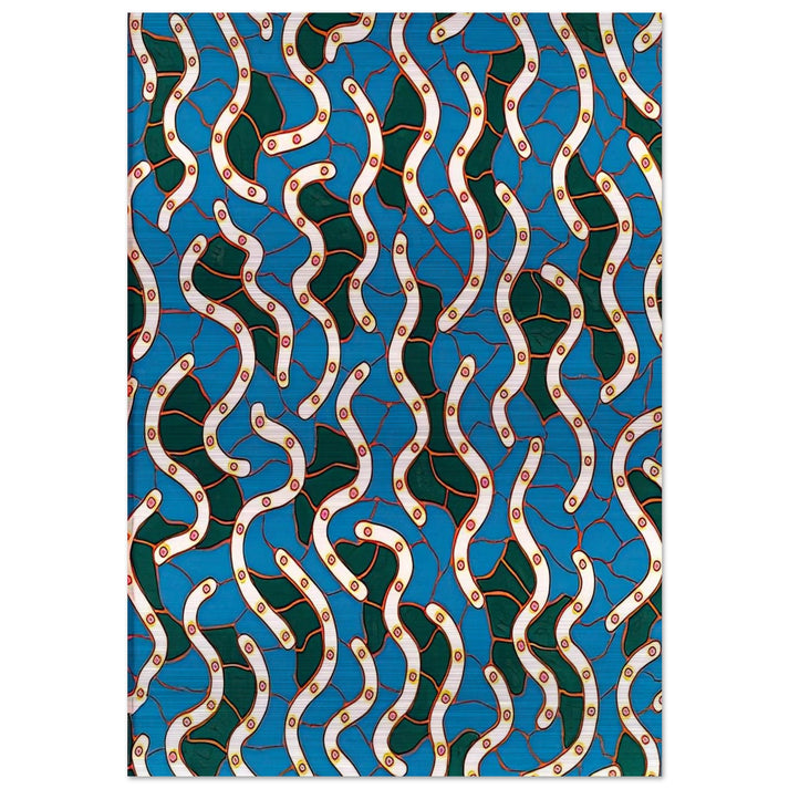 WAVES ON THE HUDSON RIVER 1988 - Yayoi Kusama Brushed Aluminum Print - 70x100 cm / 28x40 inches | Yayoi Kusama Aluminum Print | Yayoi Kusama Prints