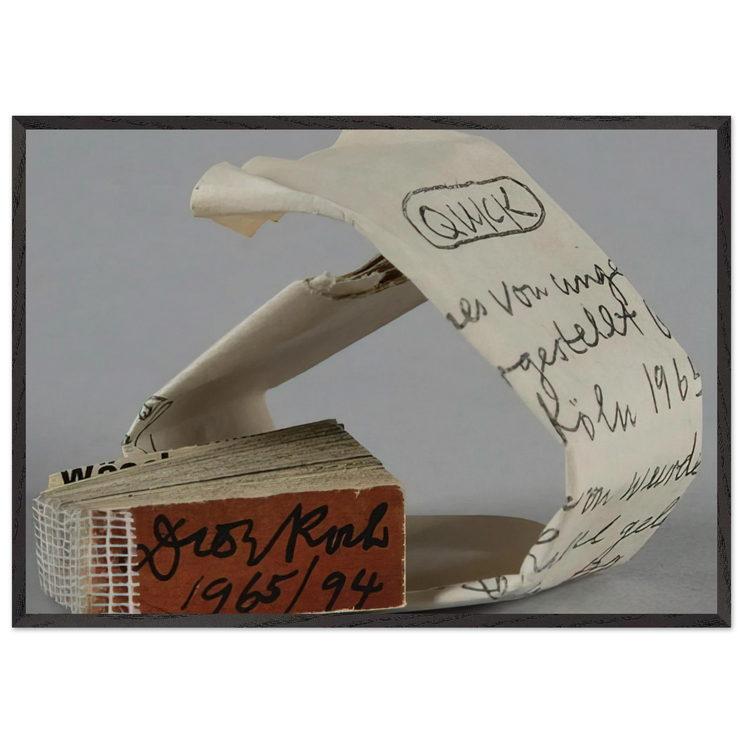 Quick - 1965 - Dieter Roth Framed Art Print – Black Wooden Frame - Default Title - -Framed Art Print