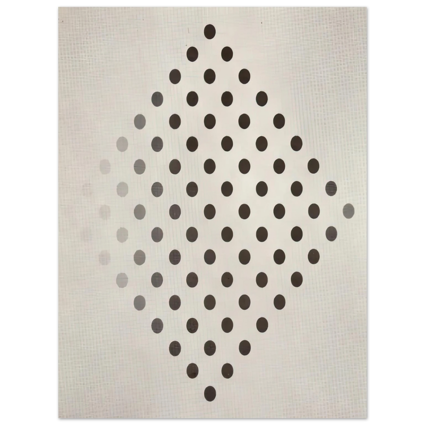 Bridget Riley - BLACK TO WHITE DISKS 1952 Fine Art Poster - Default Title