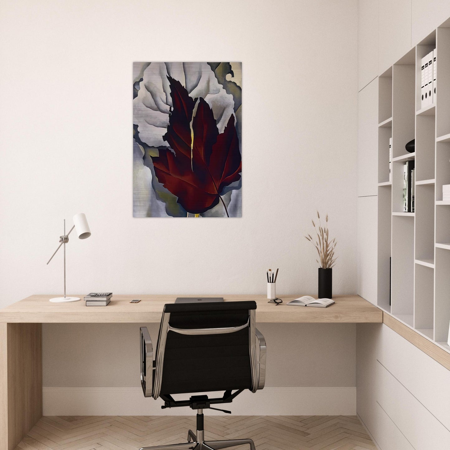 Pattern of Leaves - Georgia O'Keeffe Brushed Aluminum Print - 70x100 cm / 28x40 inches | Georgia O'Keeffe Aluminum Print | Georgia O'Keeffe Prints