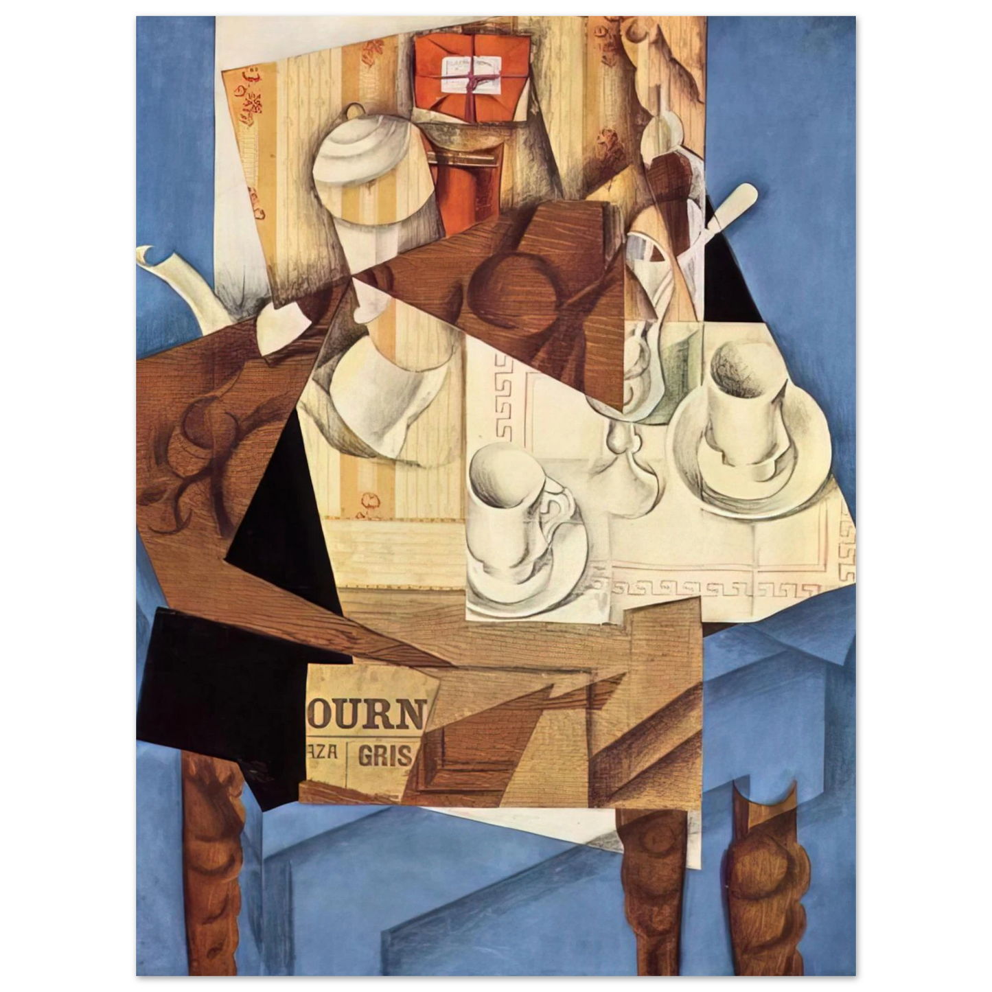 Juan Gris - BREAKFAST 1914 Fine Art Poster - Default Title