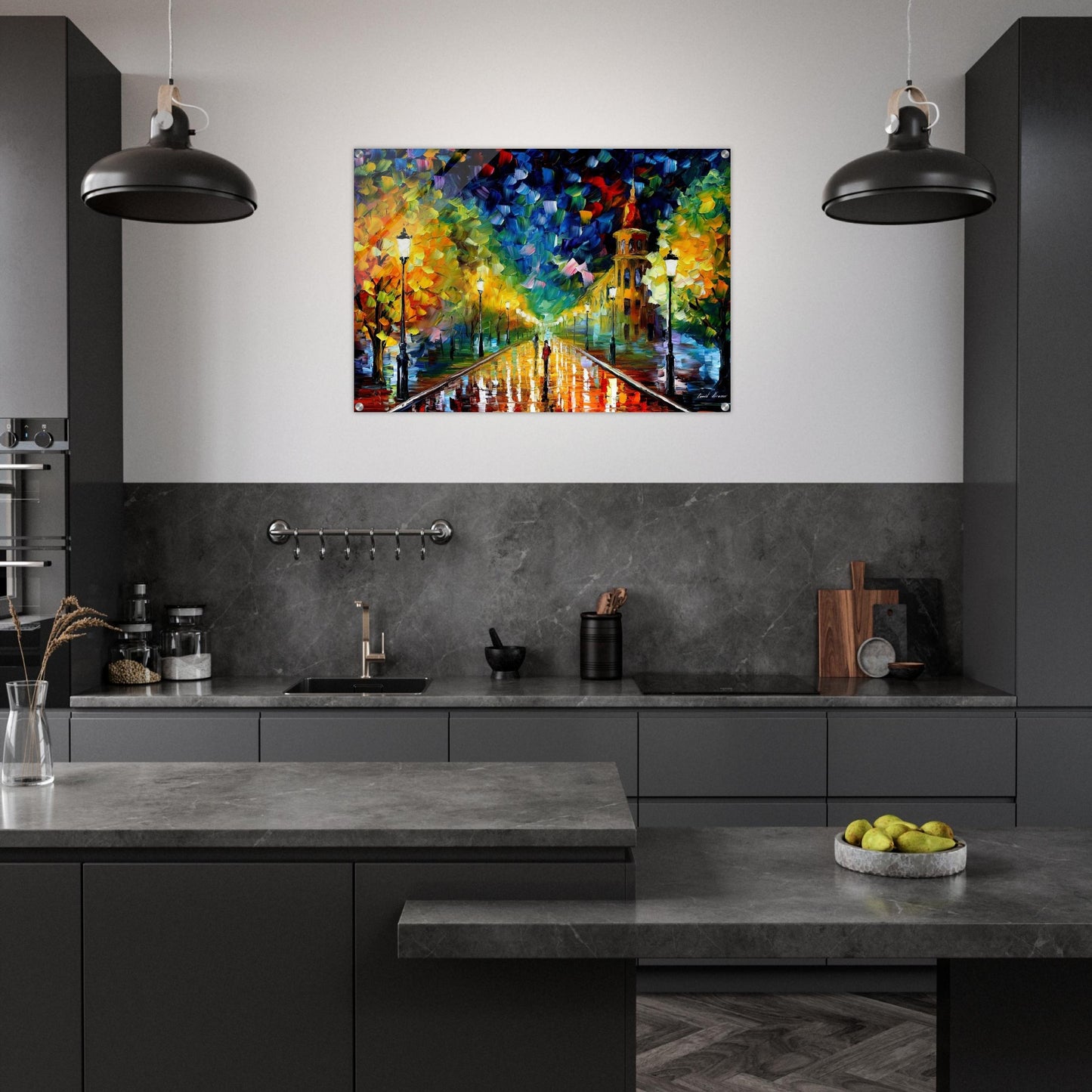 Leonid Afremov - Leonid Afremov Acrylic Print - 70x100 cm / 28x40″ inches