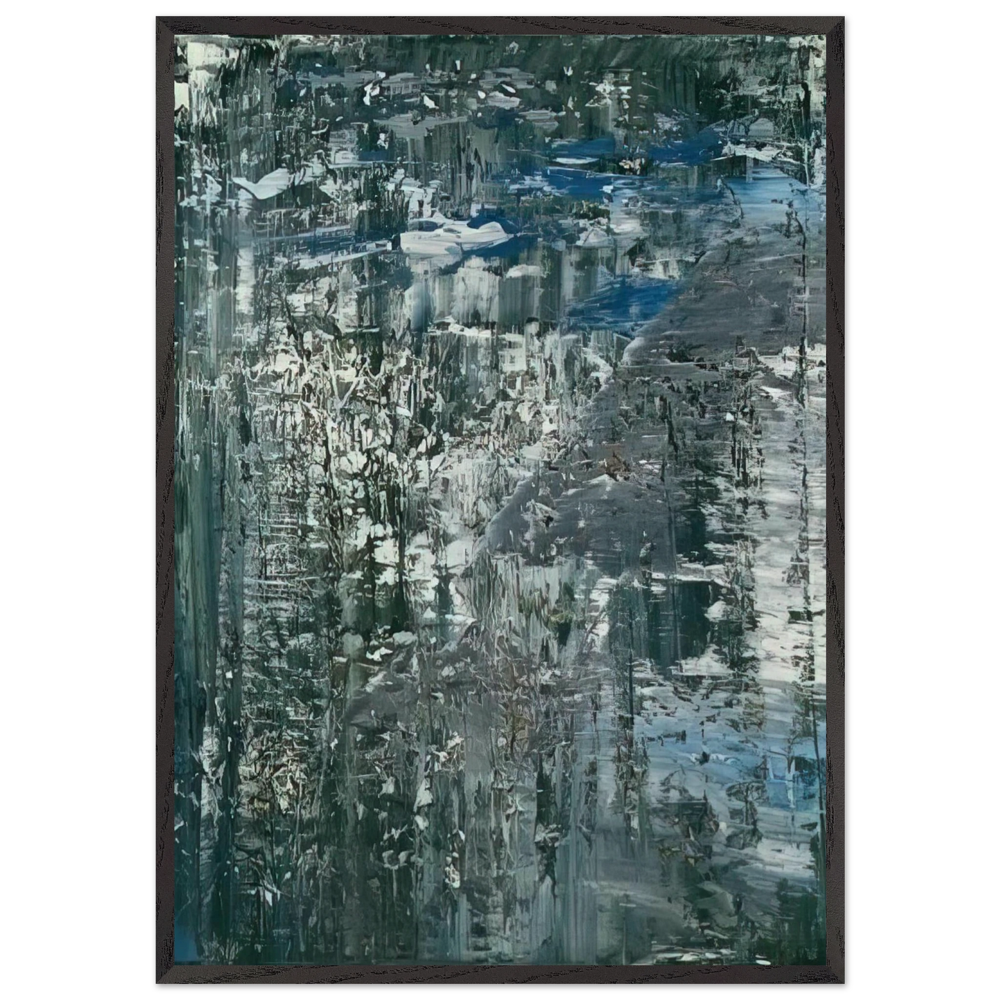 ICE 4 - Gerhard Richter Framed Art Print – Black Wooden Frame - Default Title - -Framed Art Print