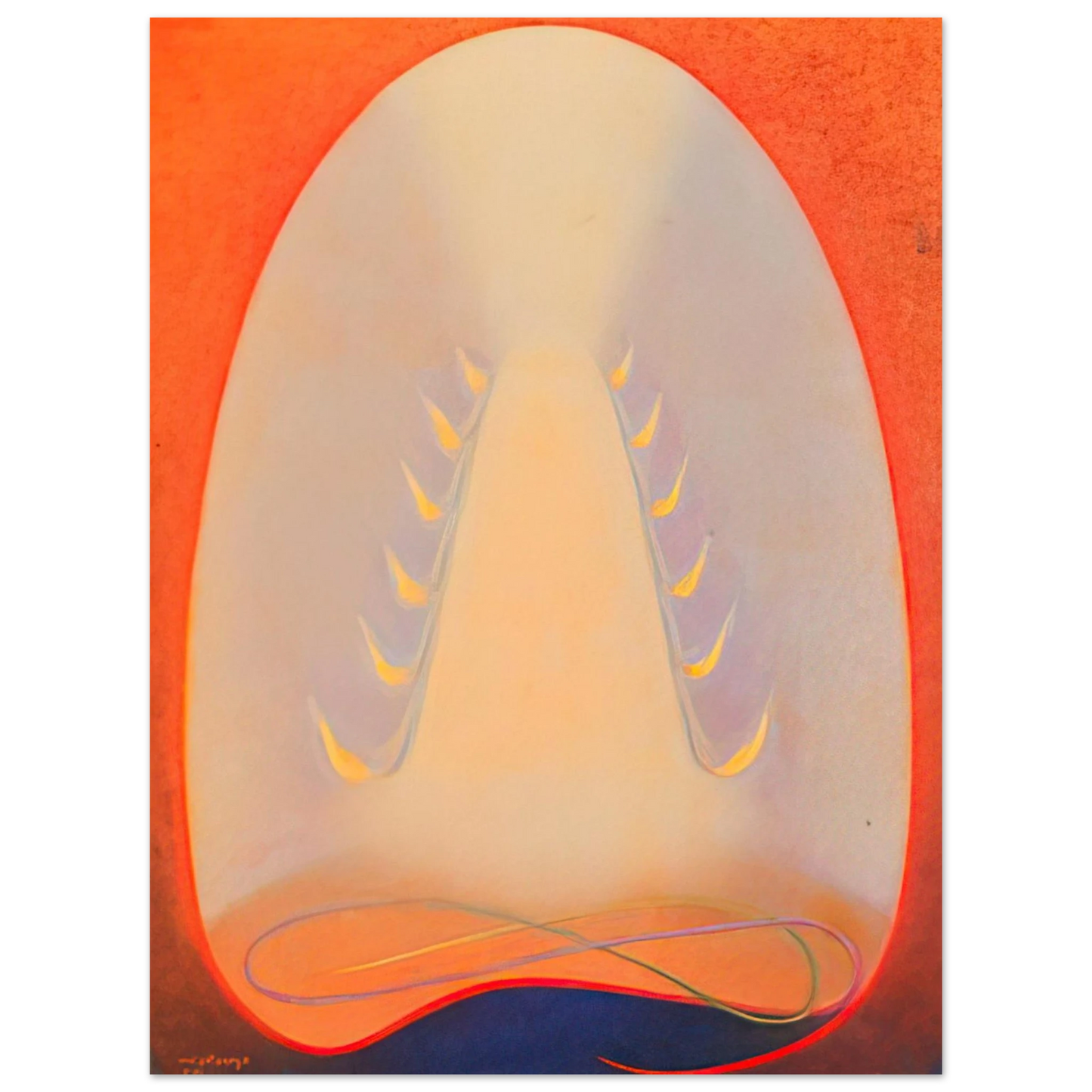 Agnes Lawrence Pelton - Mount of Flame - 1932 Fine Art Poster - Default Title