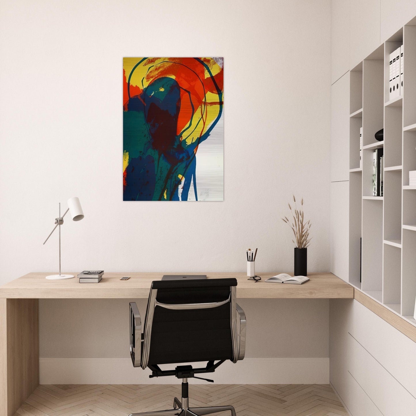 Untitled - Abstract Expressionism - Paul Jenkins Brushed Aluminum Print - 70x100 cm / 28x40 inches | Paul Jenkins Aluminum Print | Paul Jenkins Prints