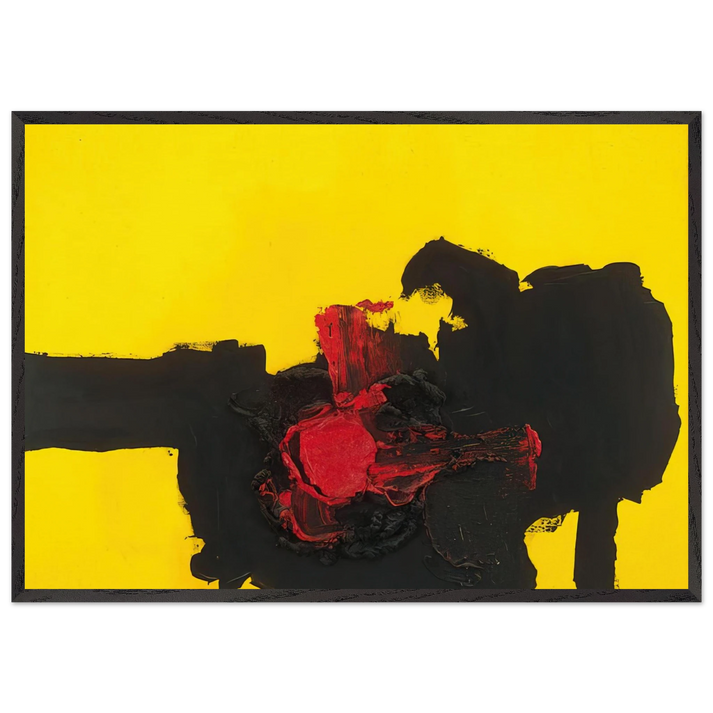 N MERO 363 1962 - Luis Feito 70x100 cm / 28x40 inches Framed Art Print – Black Wooden Frame