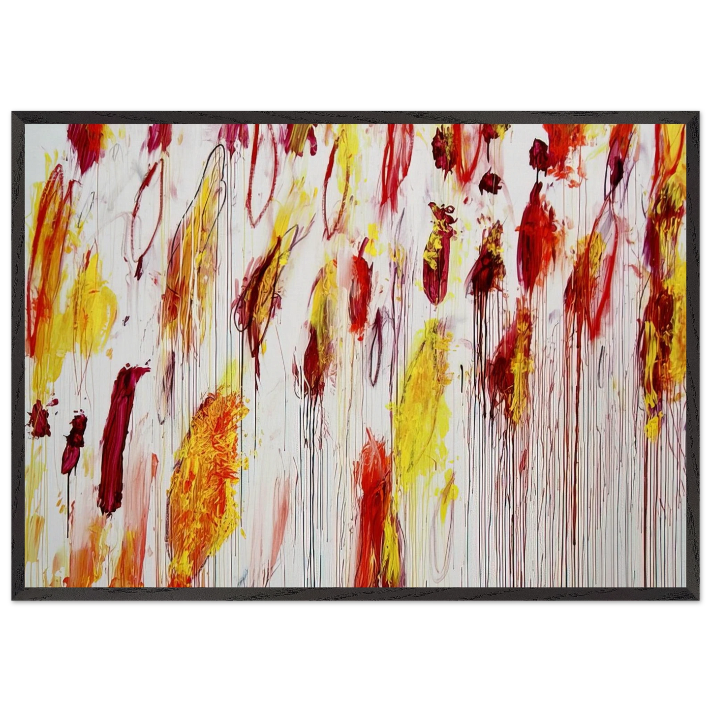 Lepanto Part IV - Cy Twombly Framed Art Print – Black Wooden Frame - Default Title - -Framed Art Print